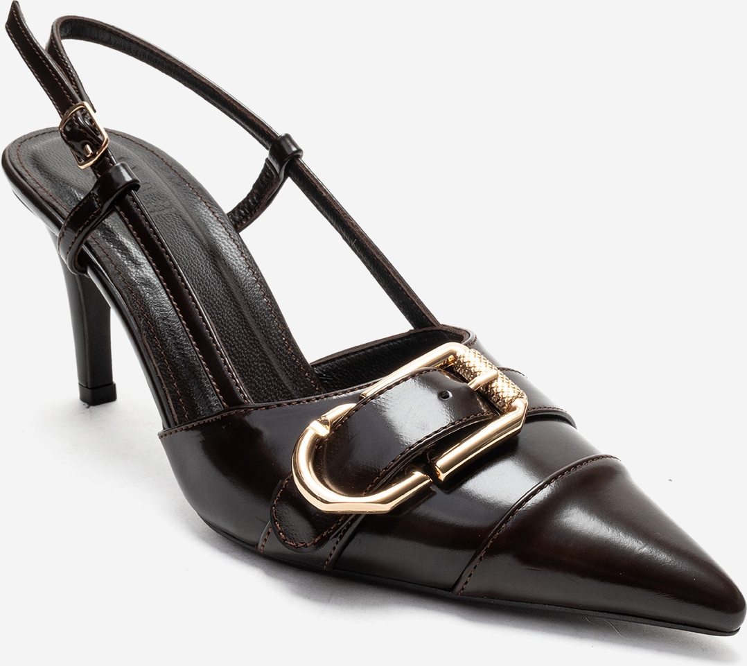 Noen Schnalle Spitzer Zehenbereich Stiletto Pumps