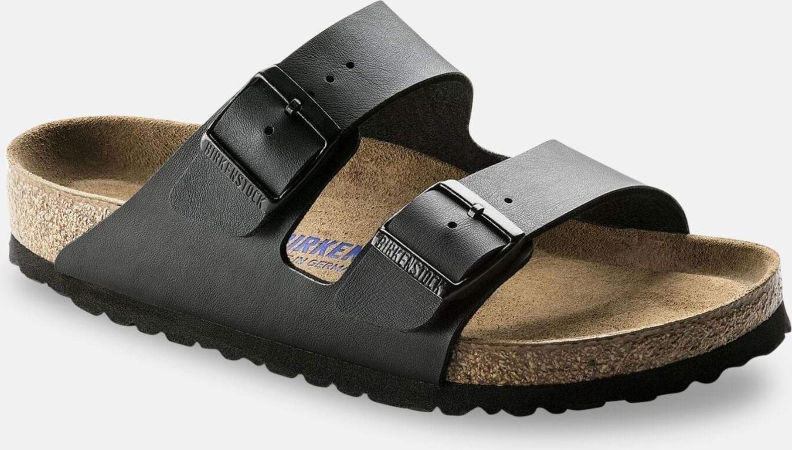 Thumbnail - Birkenstock Arizona Sfb Enge Passform Schwarz 551253