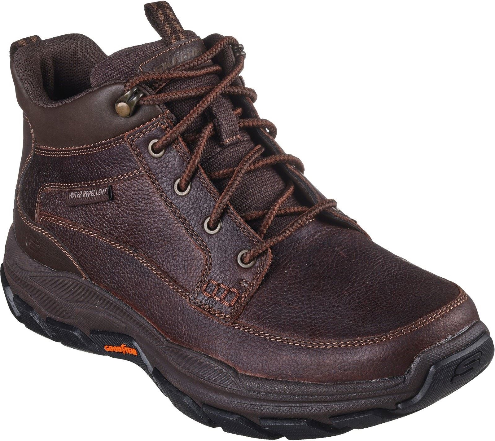 Skechers Respected Boswell Synthetische Herren Wanderstiefel in Rot/Braun