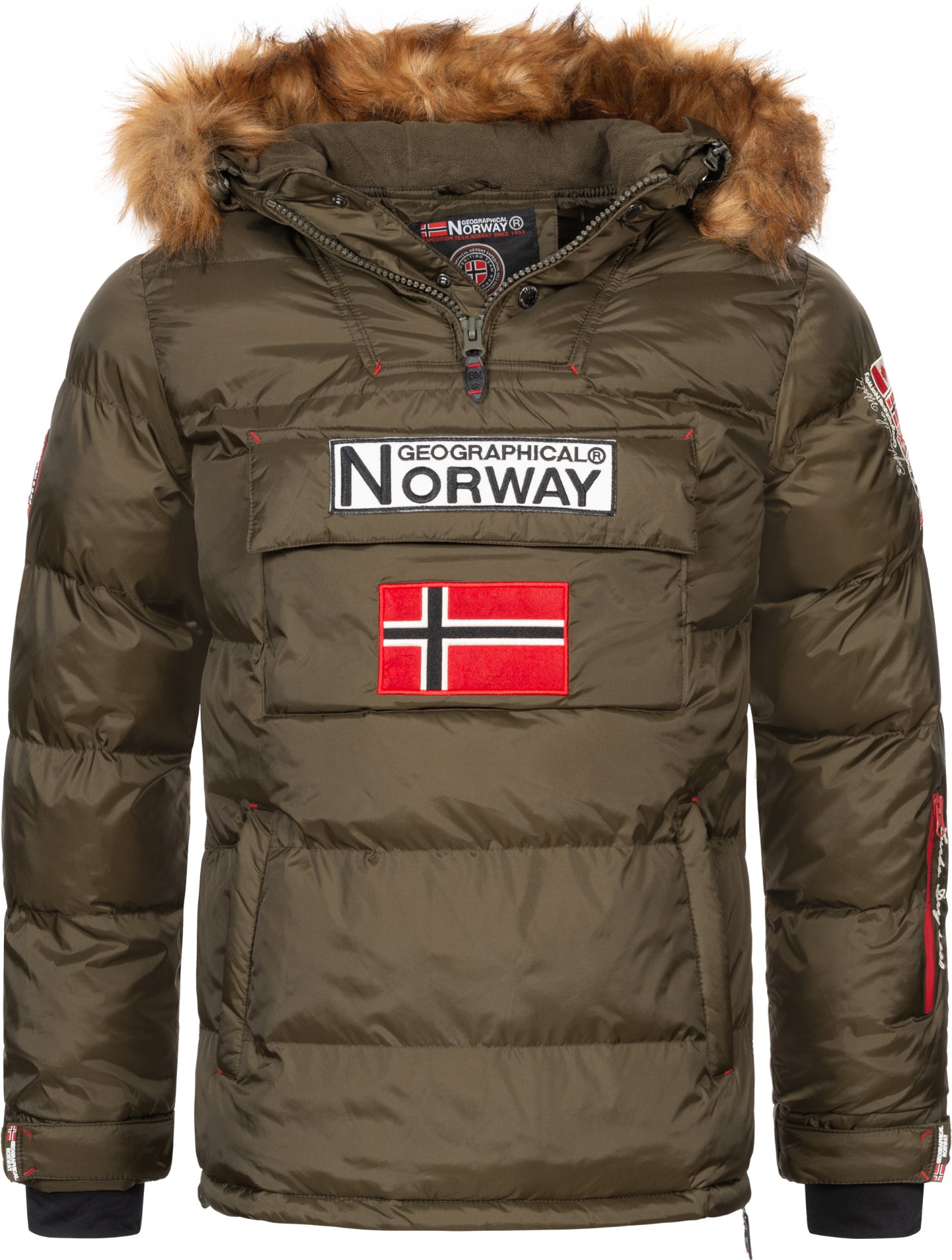 Geographical Norway Windbreaker Khaki