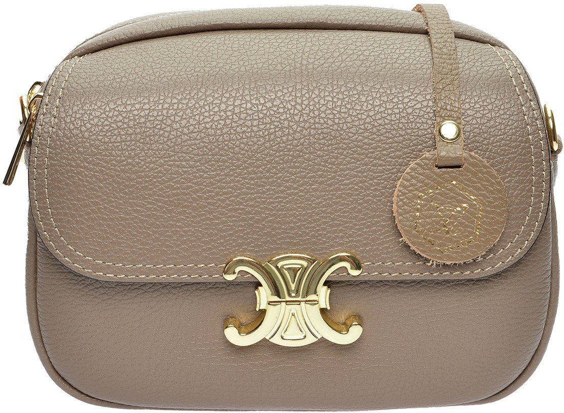 Luisa Vannini Beiger Lederhandtasche