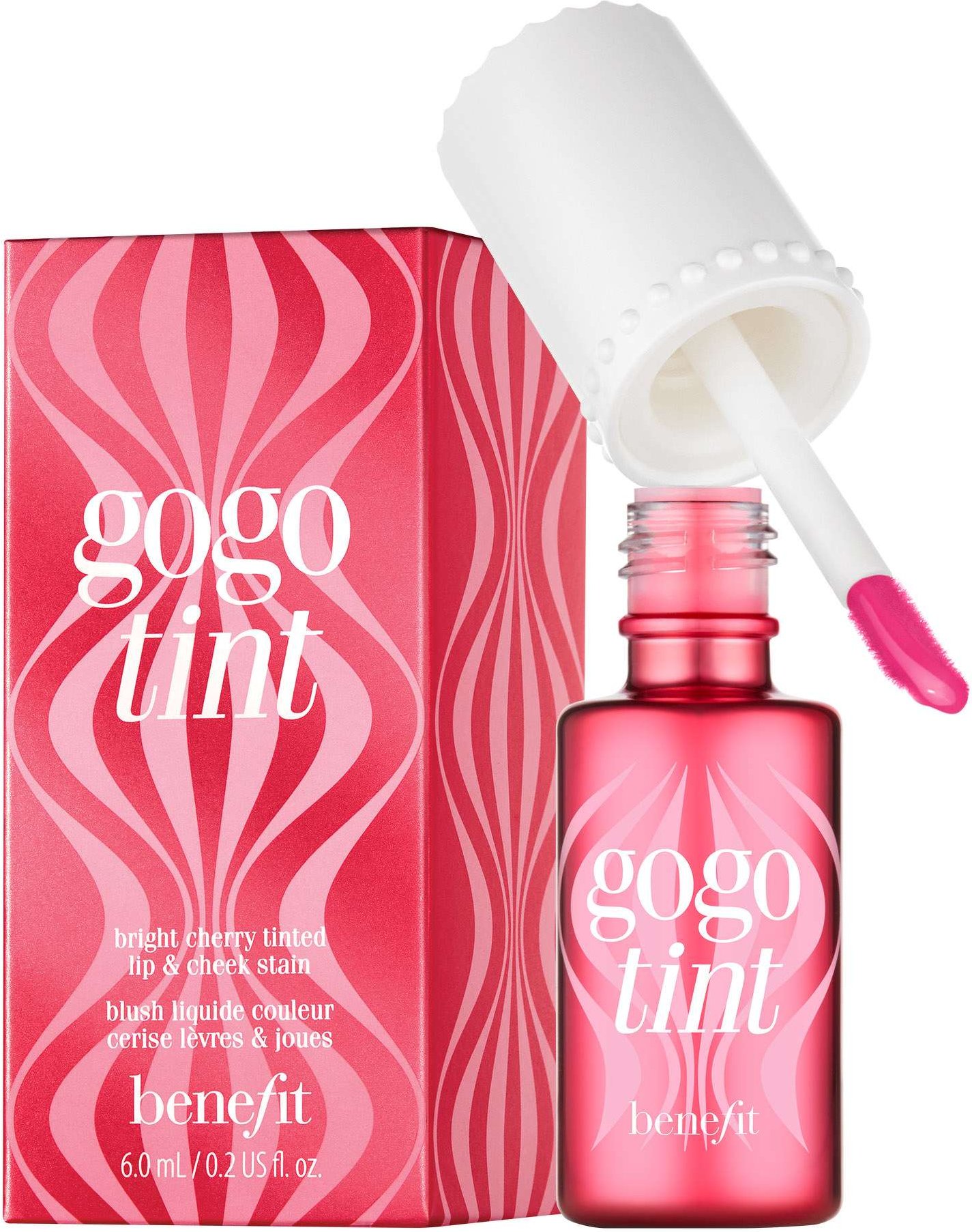 Thumbnail - Benefit Gogo Tint Helles Kirschrot 6ml - Tönendes Lippen- und Wangenfärbemittel