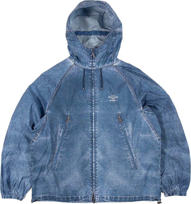 Umbro - "Wasted Trompe L´oeil" Jacke für Herren, Gewaschen, Windstopper (gewaschenes Blau)