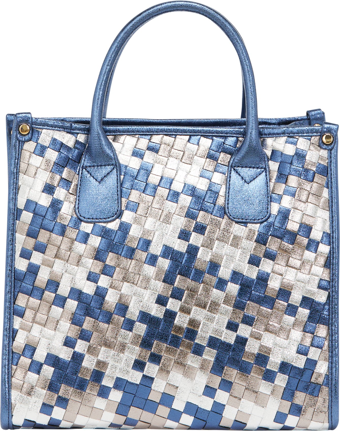 Faina Einkaufstasche Einkaufstasche Frauen weiß blau