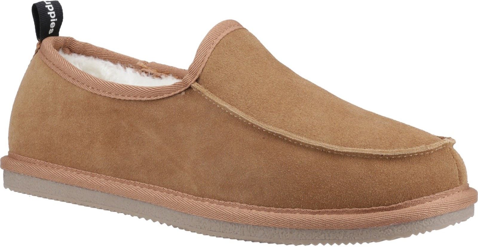 Thumbnail - Hush Puppies Charles Wildleder Herren Pantoffeln Tan