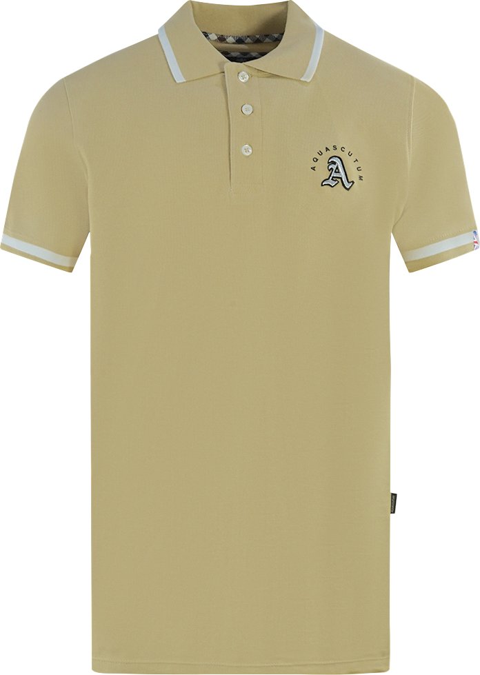 Aquascutum Geprägtes Poloshirt mit Spitze in Beige
