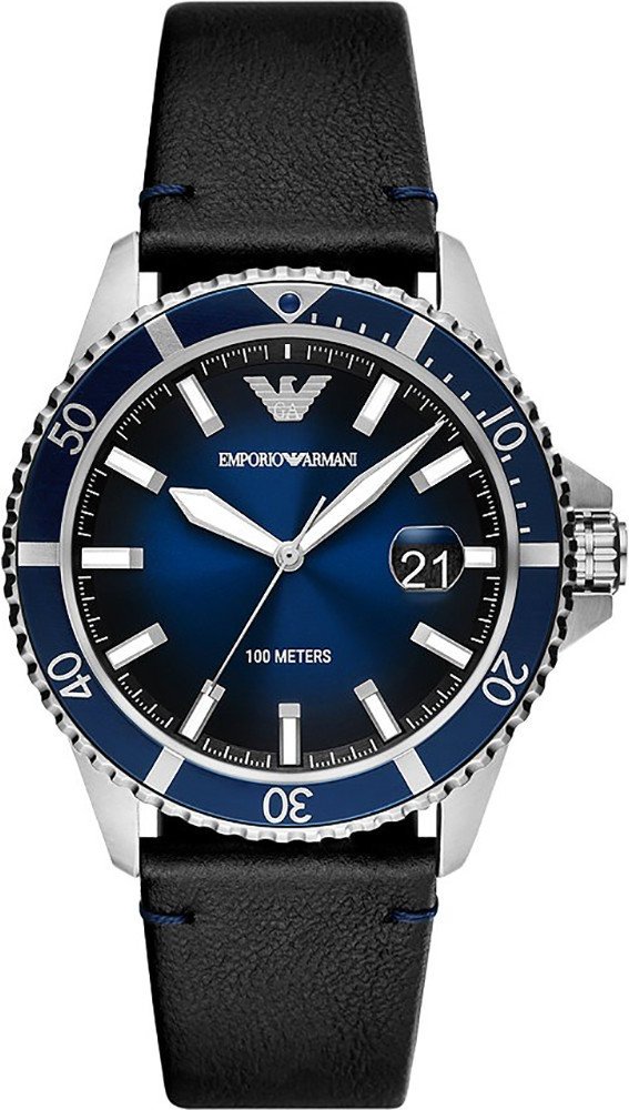 Emporio Armani Diver Schwarz Herren Armbanduhr AR11516