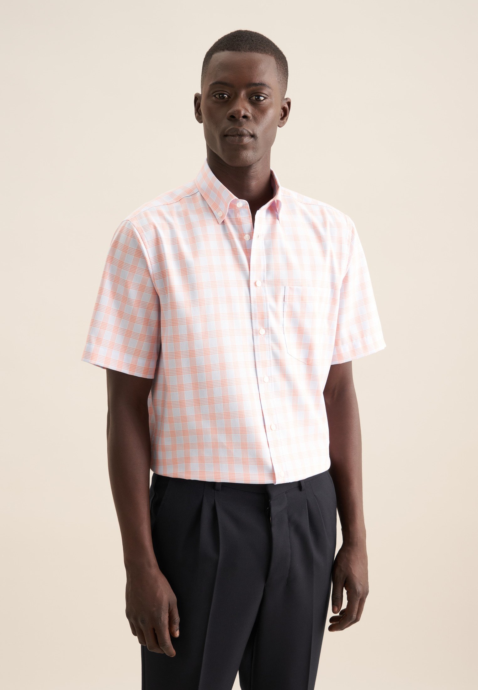 Business Hemd Herren Orange