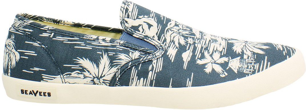 Seavees Baja Beachcomber Herren Navy Plimsolls