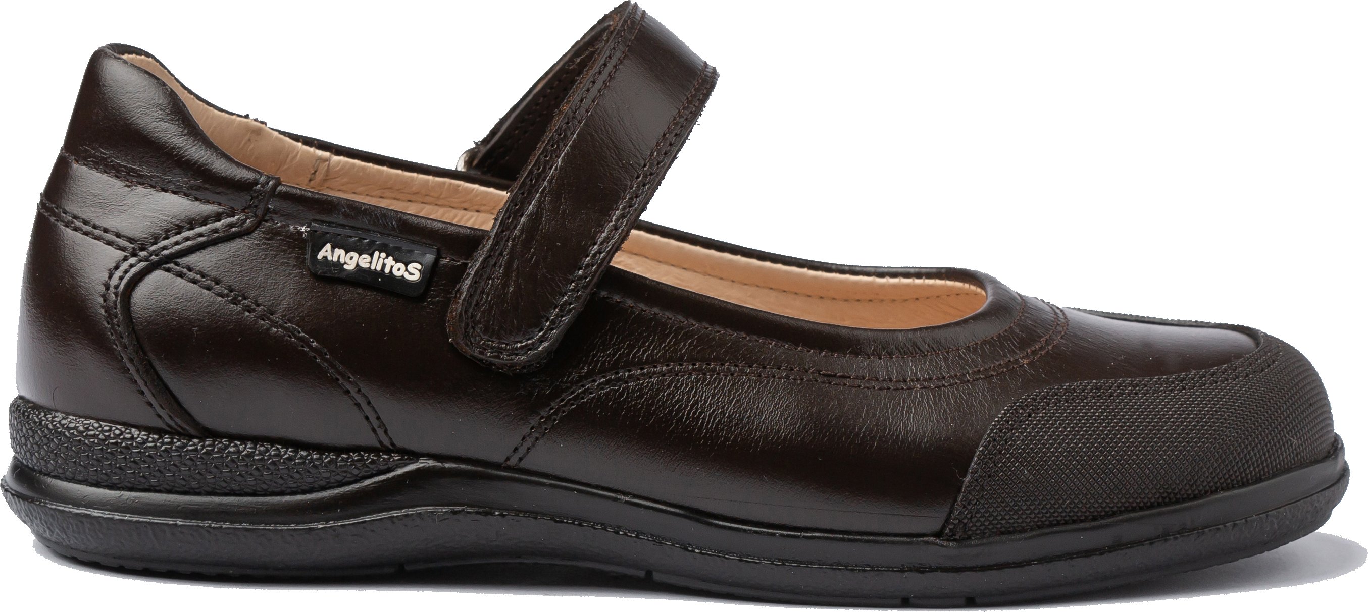 Schul-Ballerina-Schuhe aus Leder