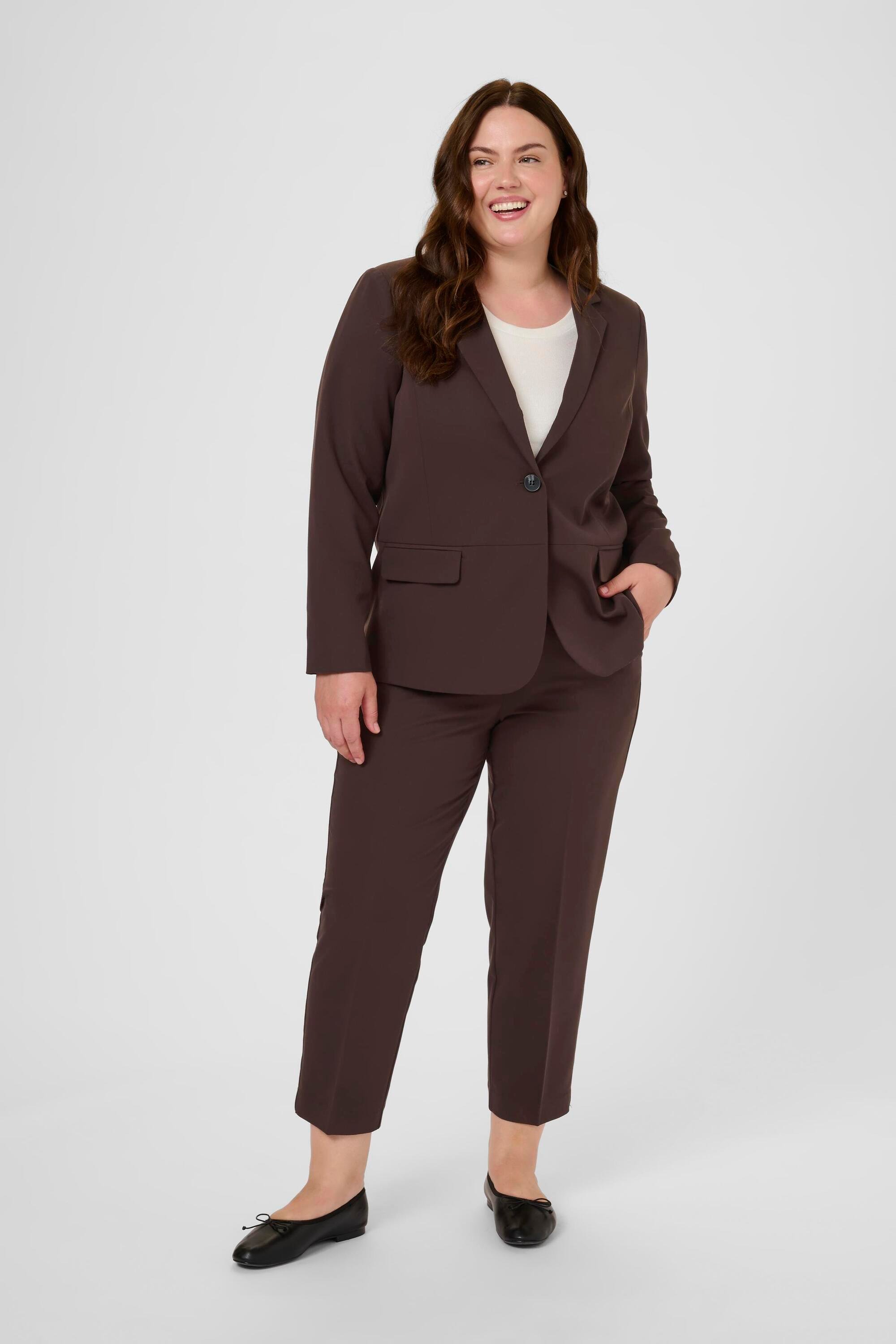 Blazer KCsakira Blazer Tight fit dark brown