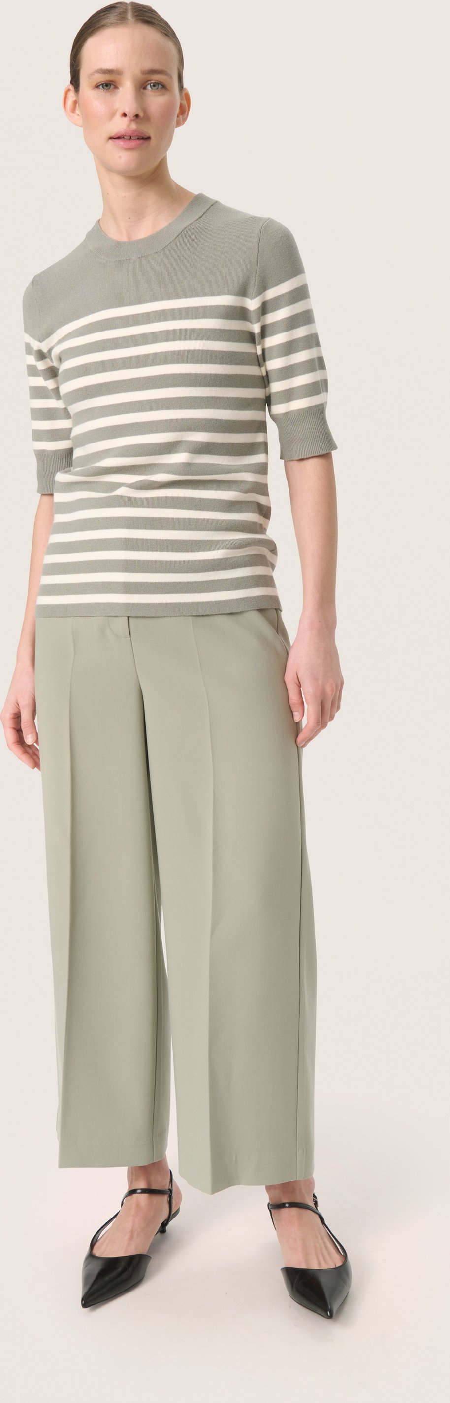 Strickpullover Gerade Passform cream