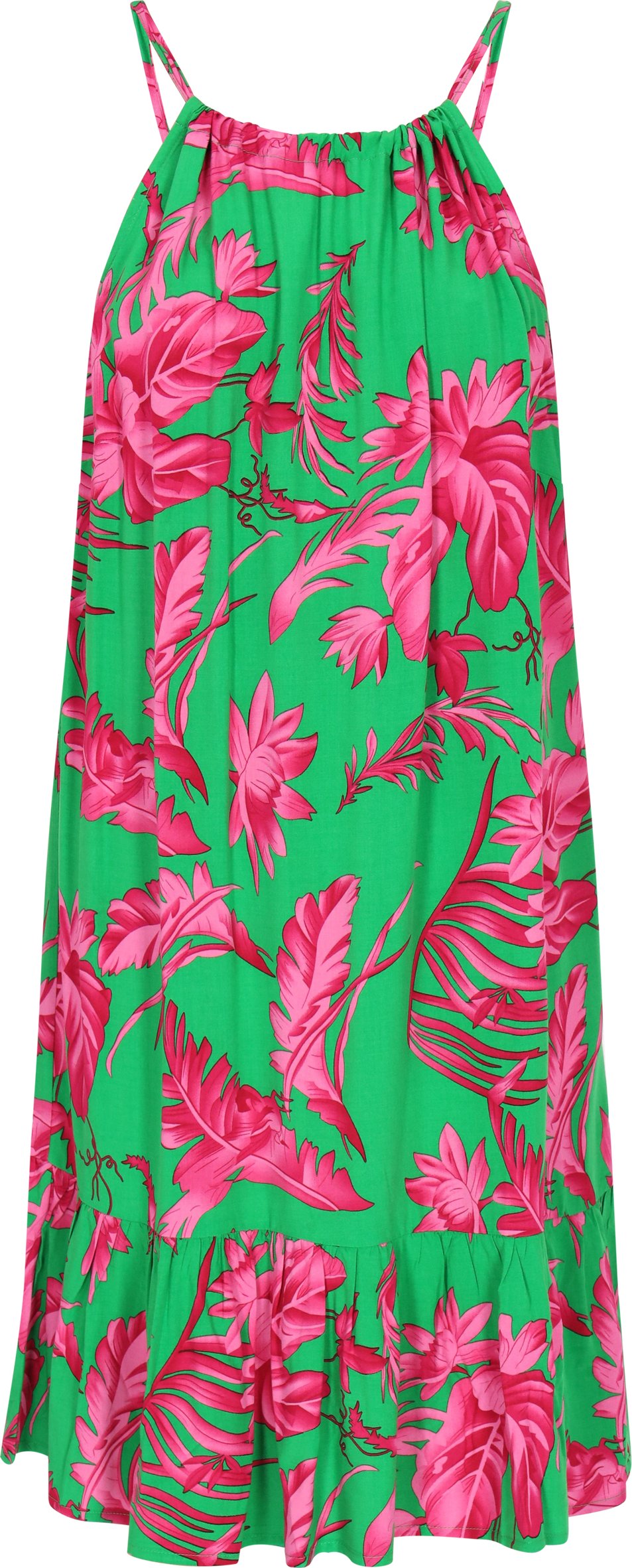 IZIA Kleid Frauen grün rosa