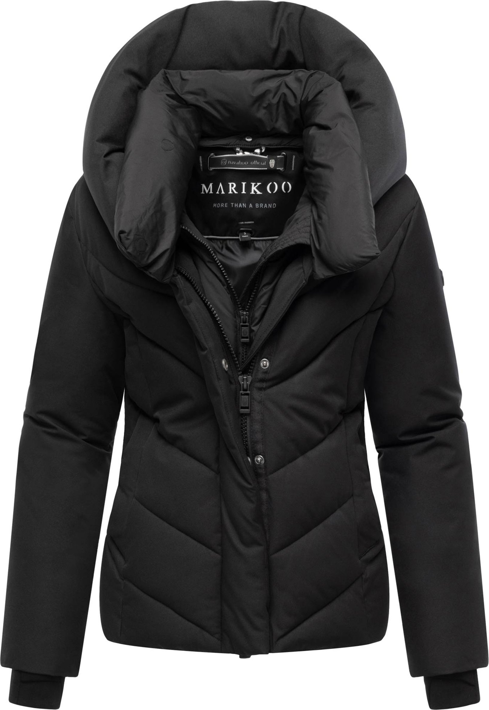 Marikoo Damen Wintersteppjacke Nadiraa mit 2-in-1-Design & Kapuze