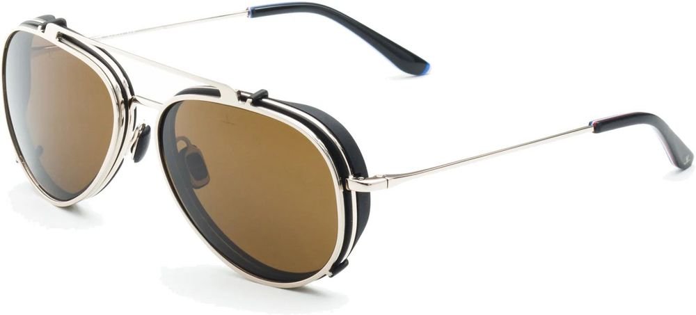 Vl1805 Pilot-Sonnenbrille mit braunem Glas