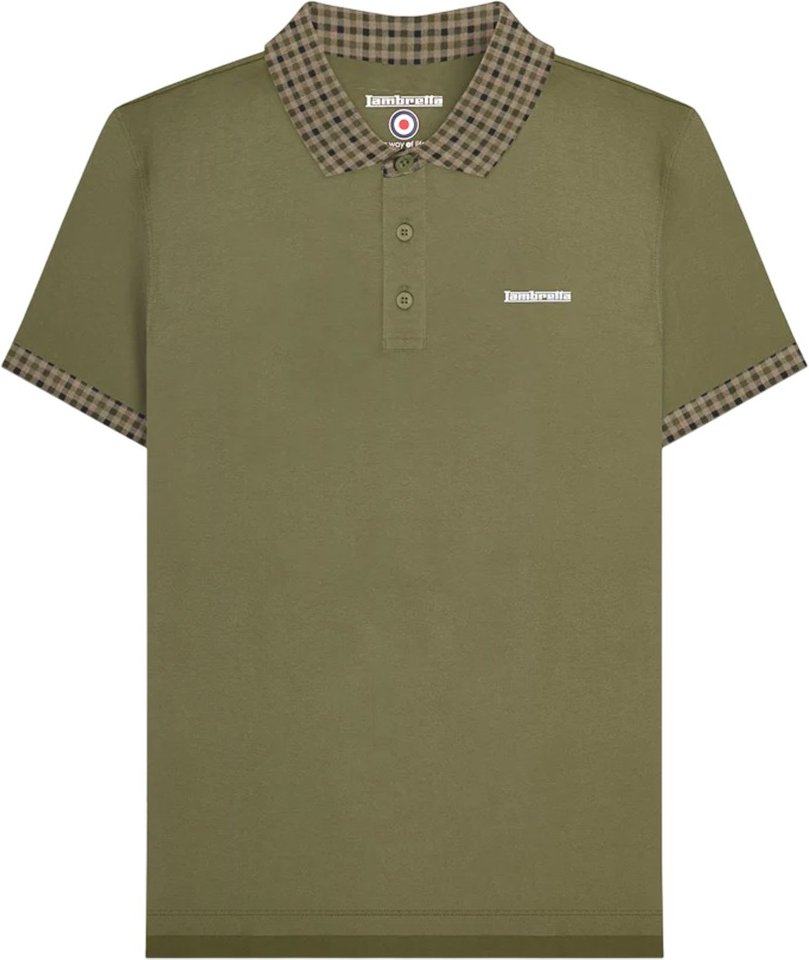 Lambretta - "SS25" Poloshirt für Herren (Khakigrün)