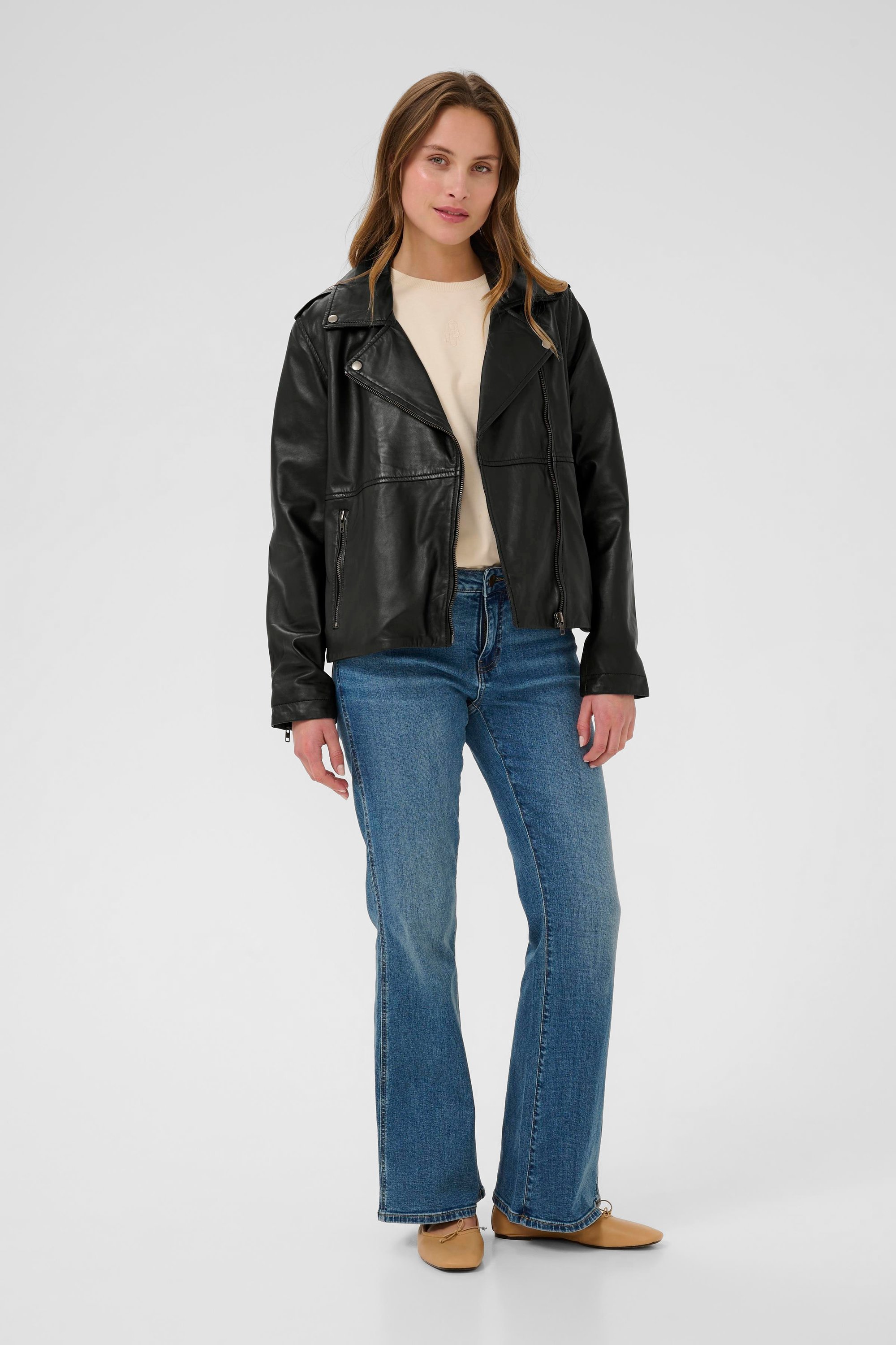 Lederjacke CUatam Loose fit black