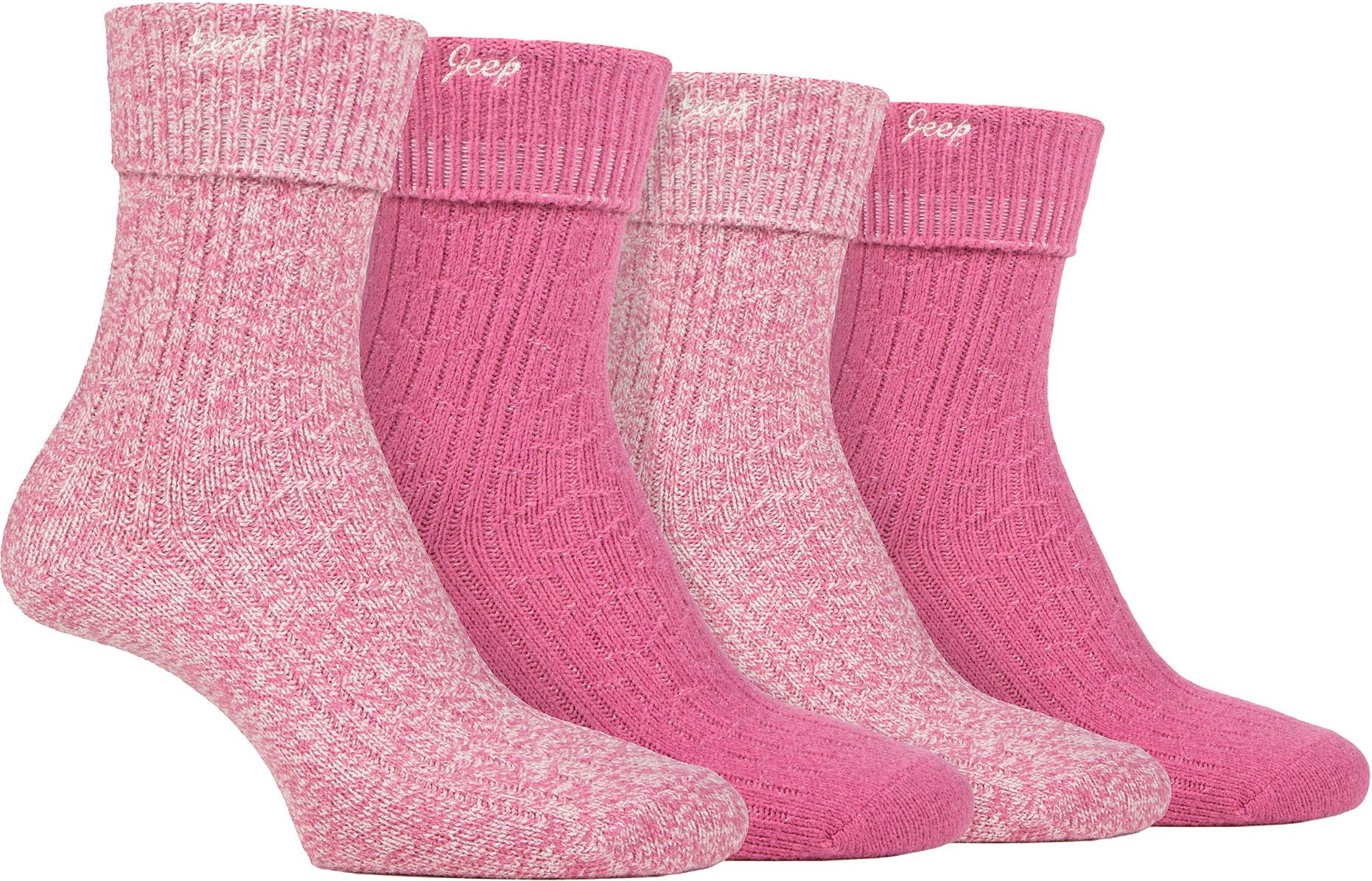 Damen 4er-Pack Superweiche Wanderschuh-Socken | Outdoorsocken für Wanderungen