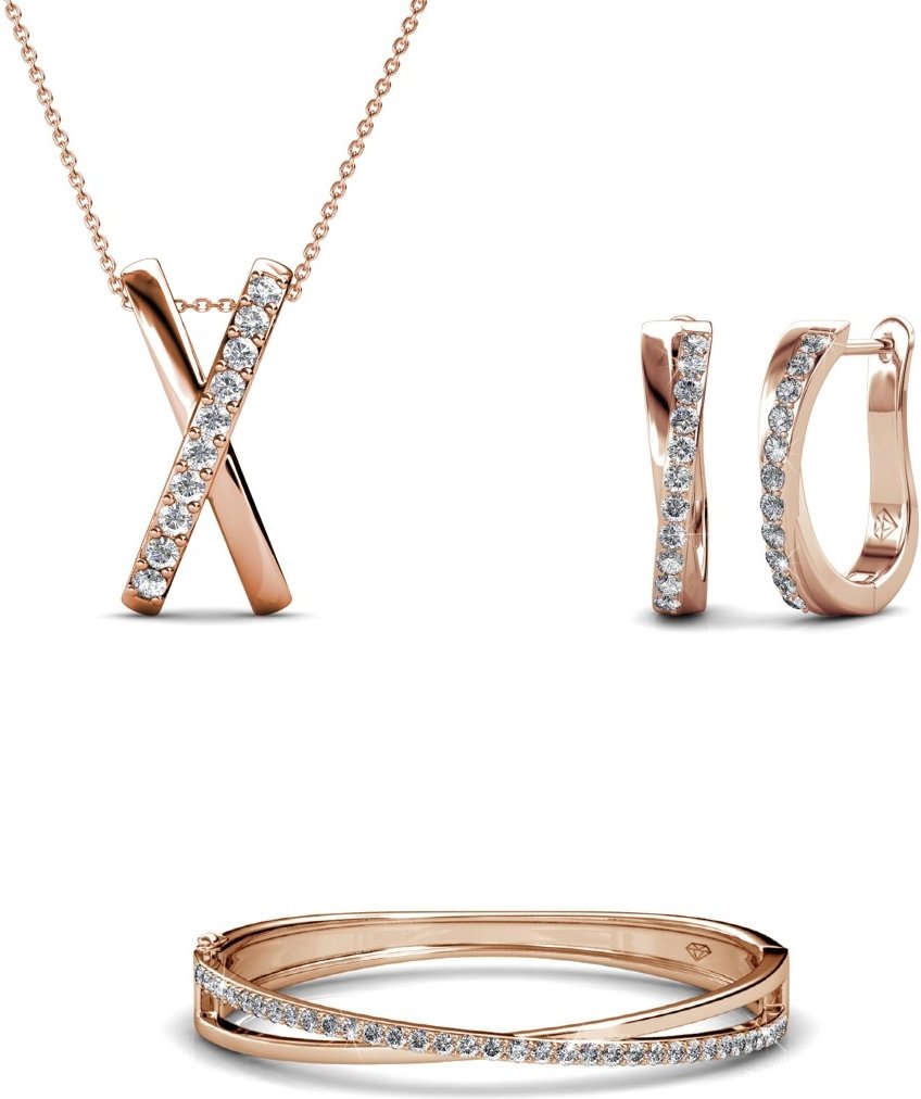 Criss Parures – Roségold und Kristall