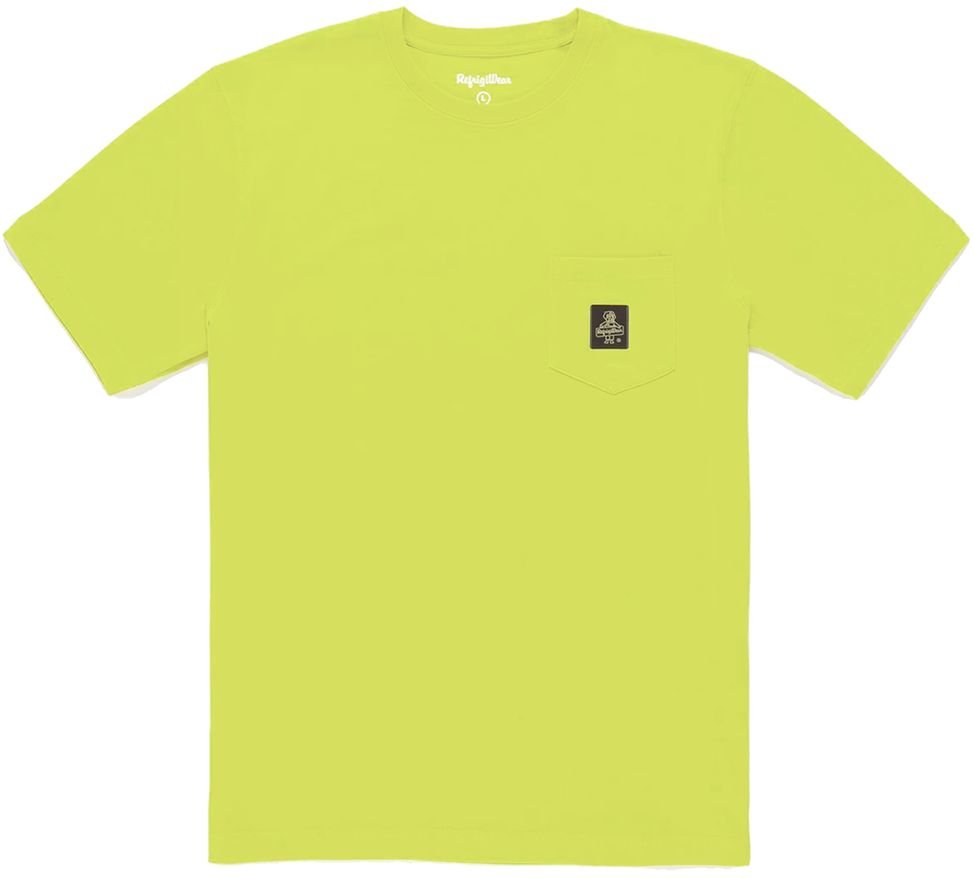 Taschen-T-Shirt Limette
