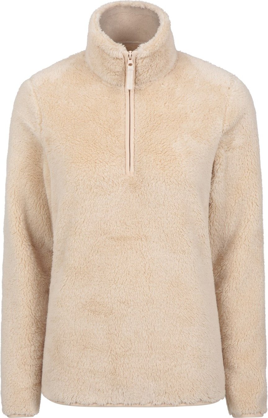 Mountain Warehouse Damen Teddy Fleece Viertel-Zip Fleece-Top (Beige)