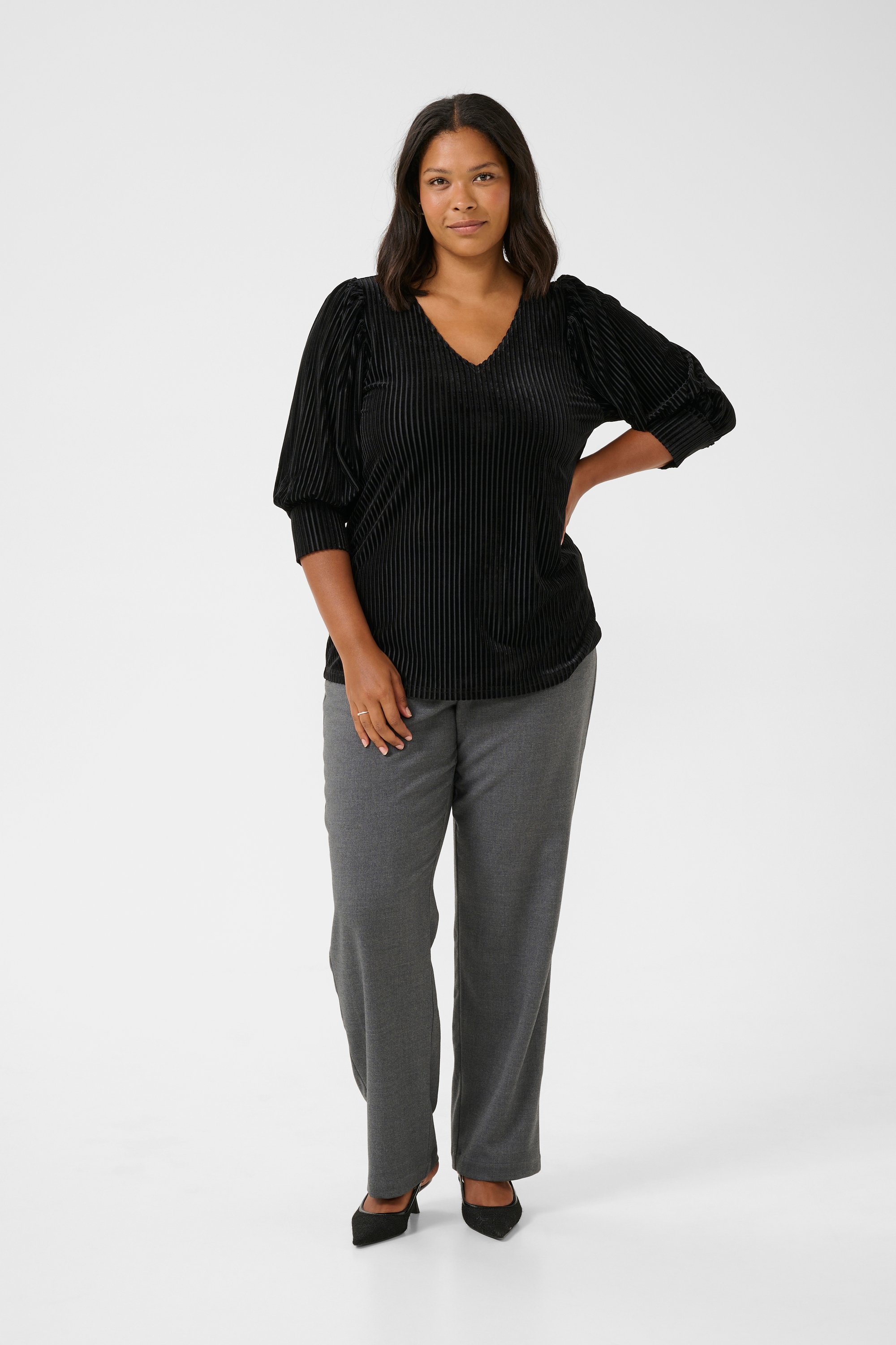 Langarm-Bluse KCcacanna Langarm-Bluse Regular fit black