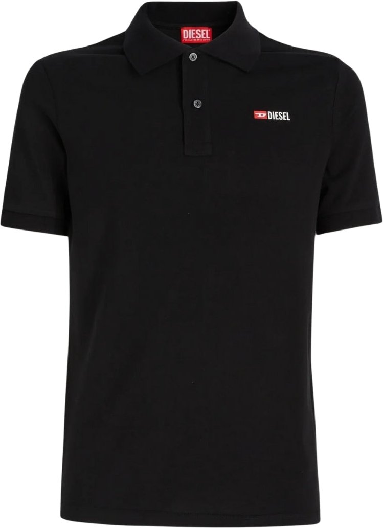Diesel T-Smith-Div Schwarzes Poloshirt