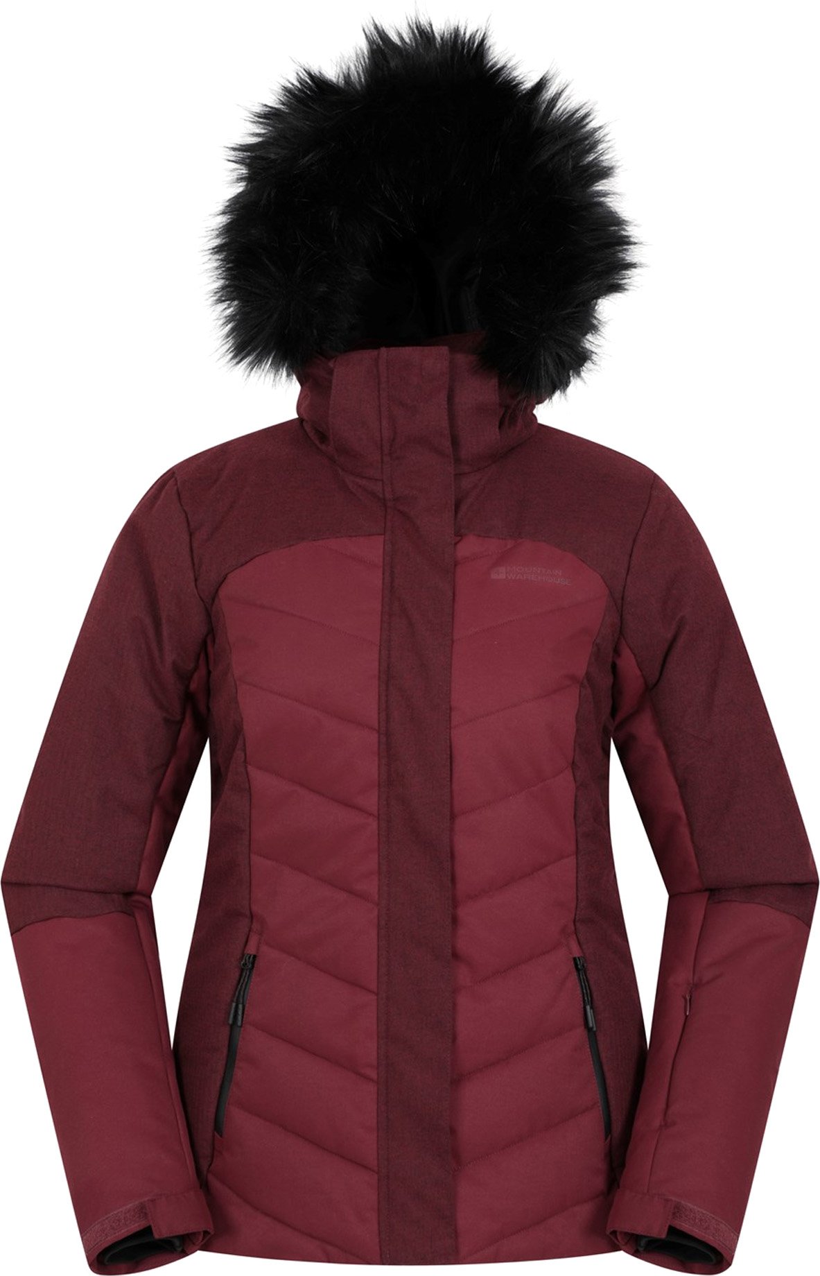 Thumbnail - Mountain Warehouse - "Pyrenees II" Skijacke Wattiert für Damen (Beerenrot)