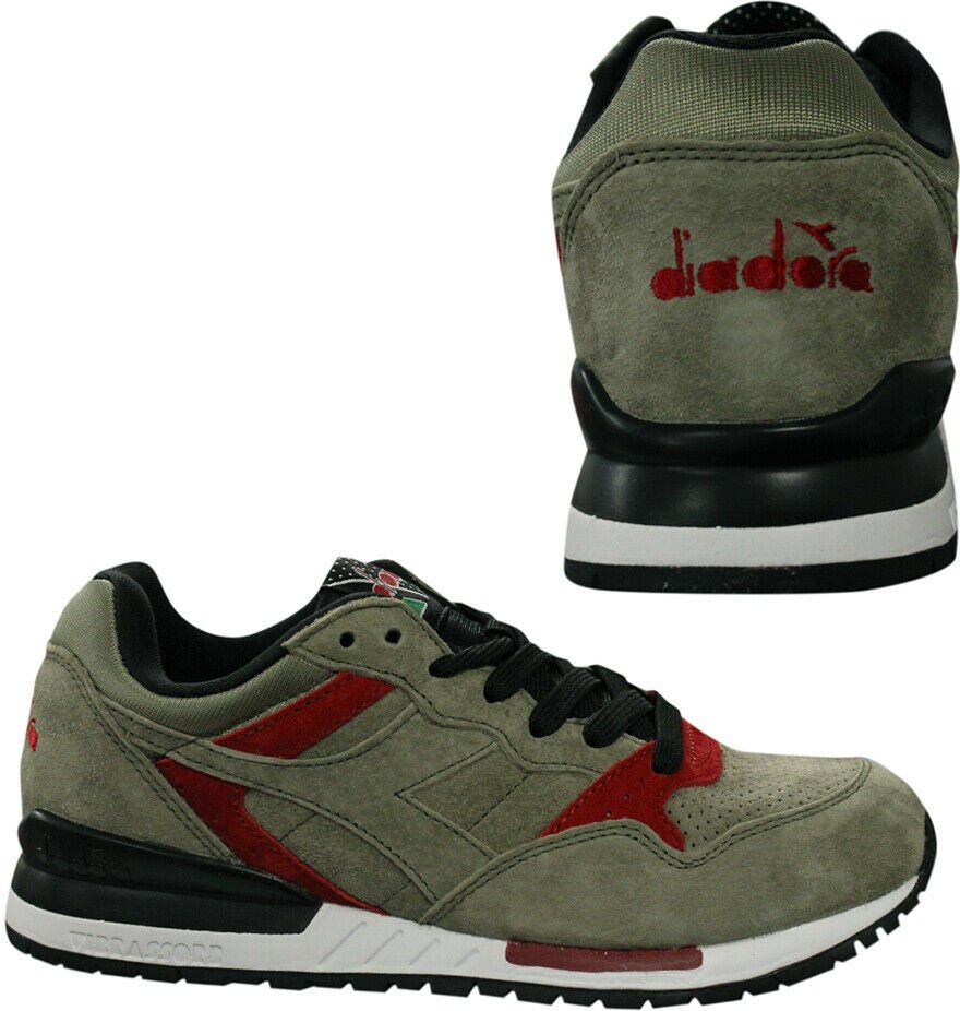 Diadora Intrepid Premium Herren dunkelgrüne Trainer
