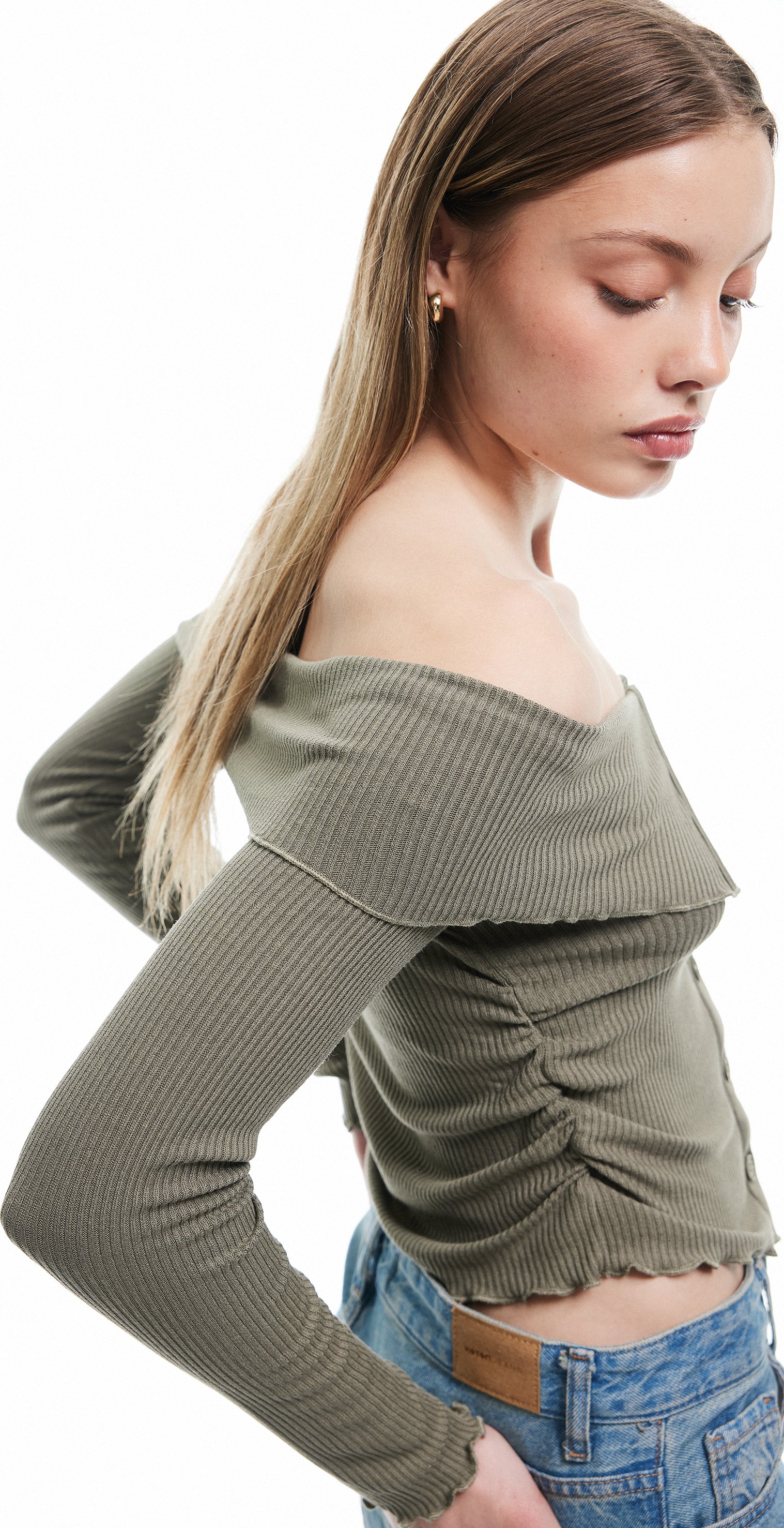 Koton TSHIRT LS Koton Off-Shoulder Langarm-Shirt