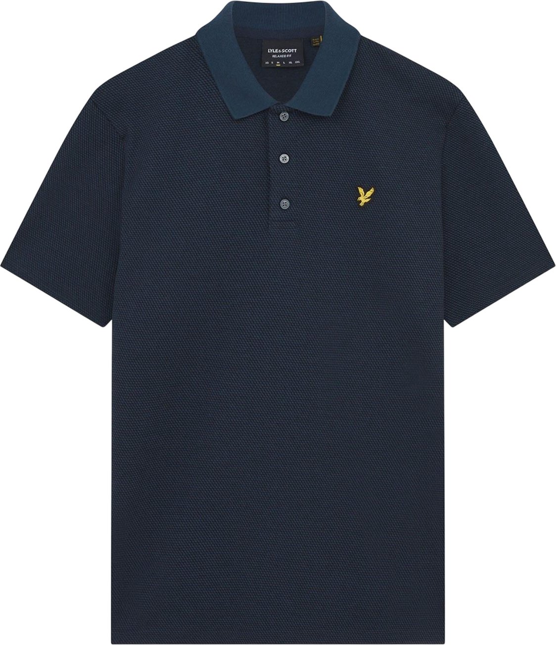 Lyle & Scott - Poloshirt für Herren, Strukturiert (Marine)