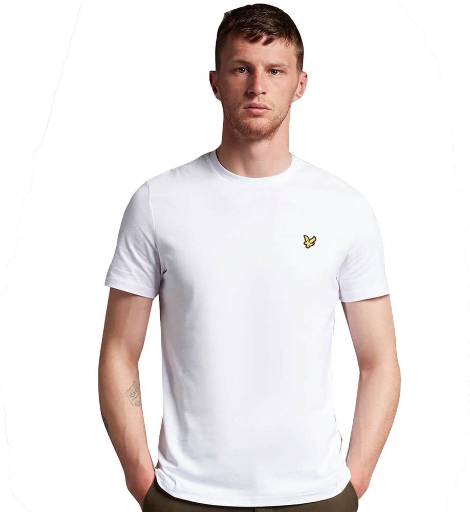 Lyle & Scott Einfarbiges T-Shirt in Weiß