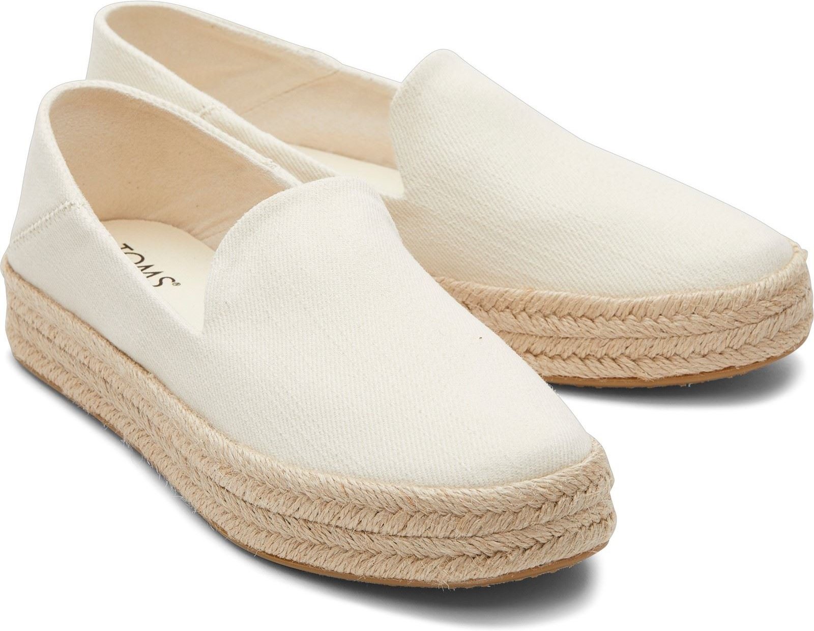 TOMS Carolina 100% Baumwolle Damen Natur Espadrilles