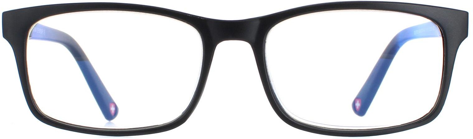 Thumbnail - Montana Rechteckige Unisex-Mattschwarz-Brille