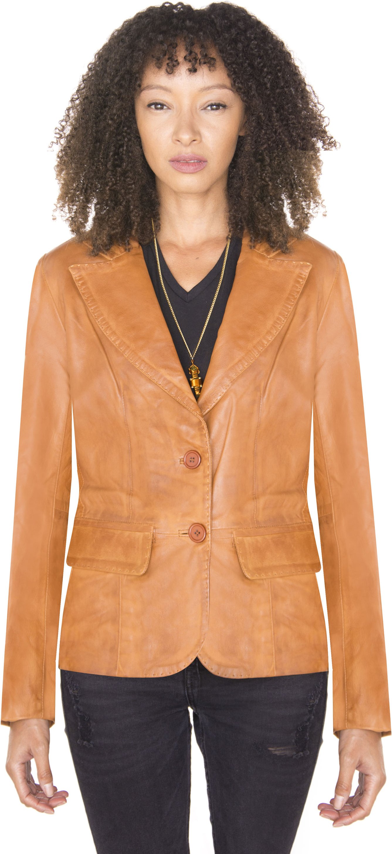 Damen-Lederblazer-Seregno