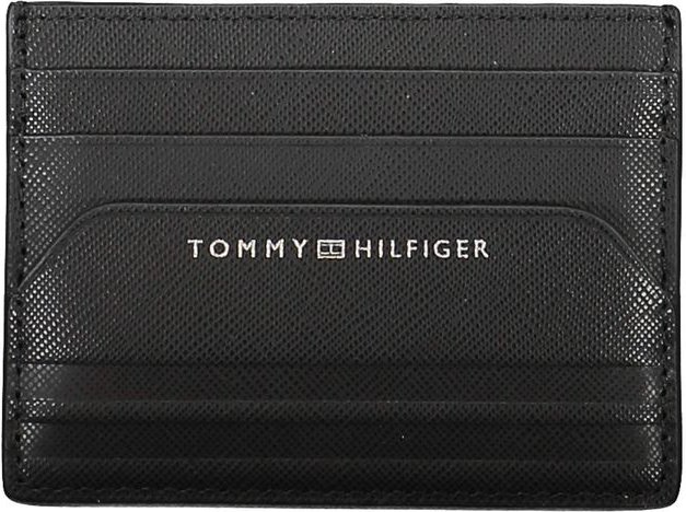 Tommy Hilfiger Schwarze Leder Herren Geldbörse