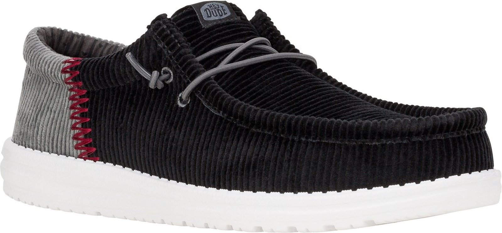 HEYDUDE Wally Funk Corduroy Textil Herren Schwarz Bootsschuhe