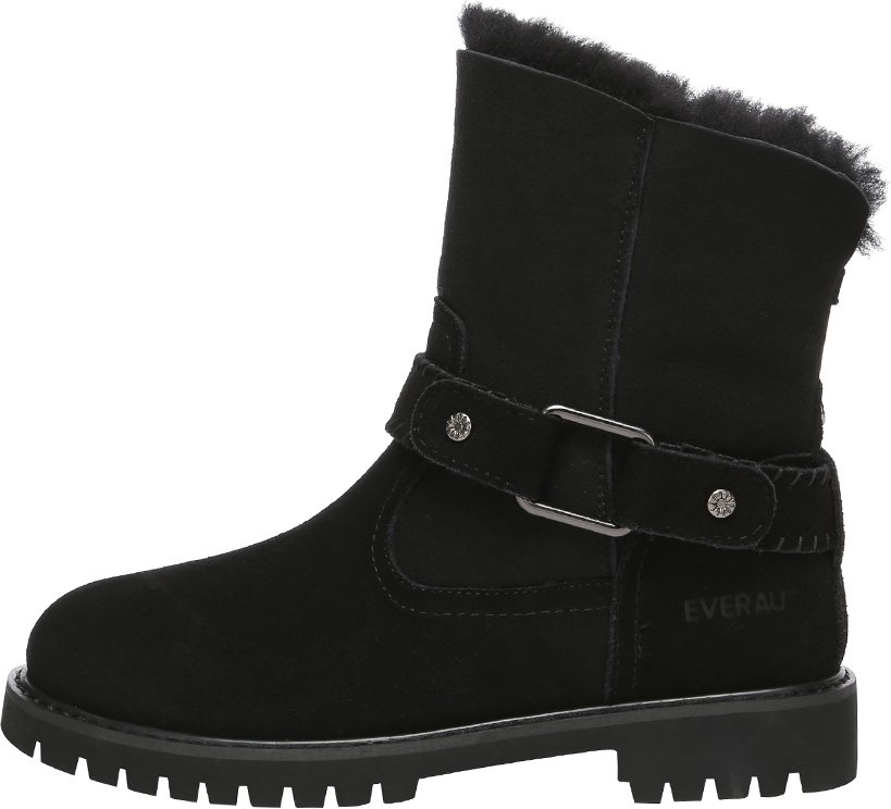 EVER AU Damen Fasan Mid Calf Fashion Stiefel - Schwarz