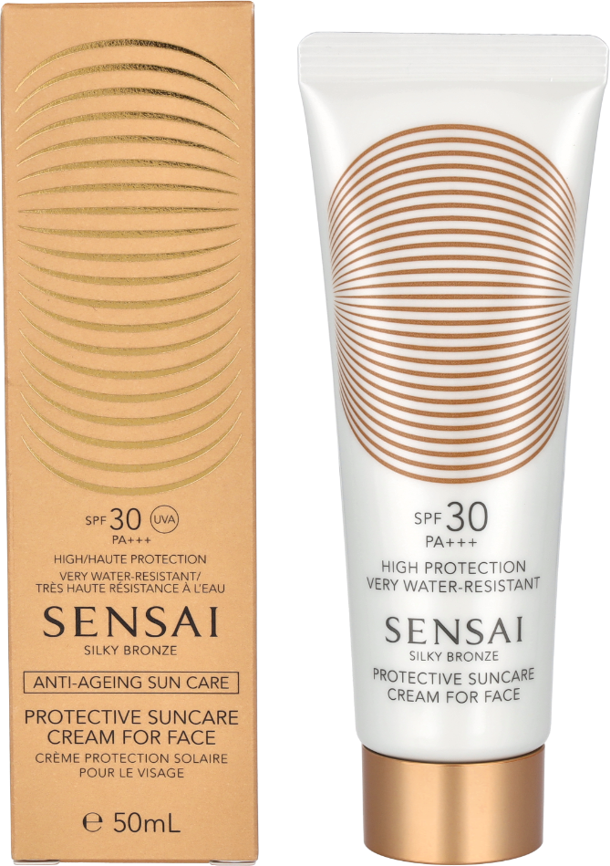Sensai Silky Bronze Sun Care Cream For Face SPF30.