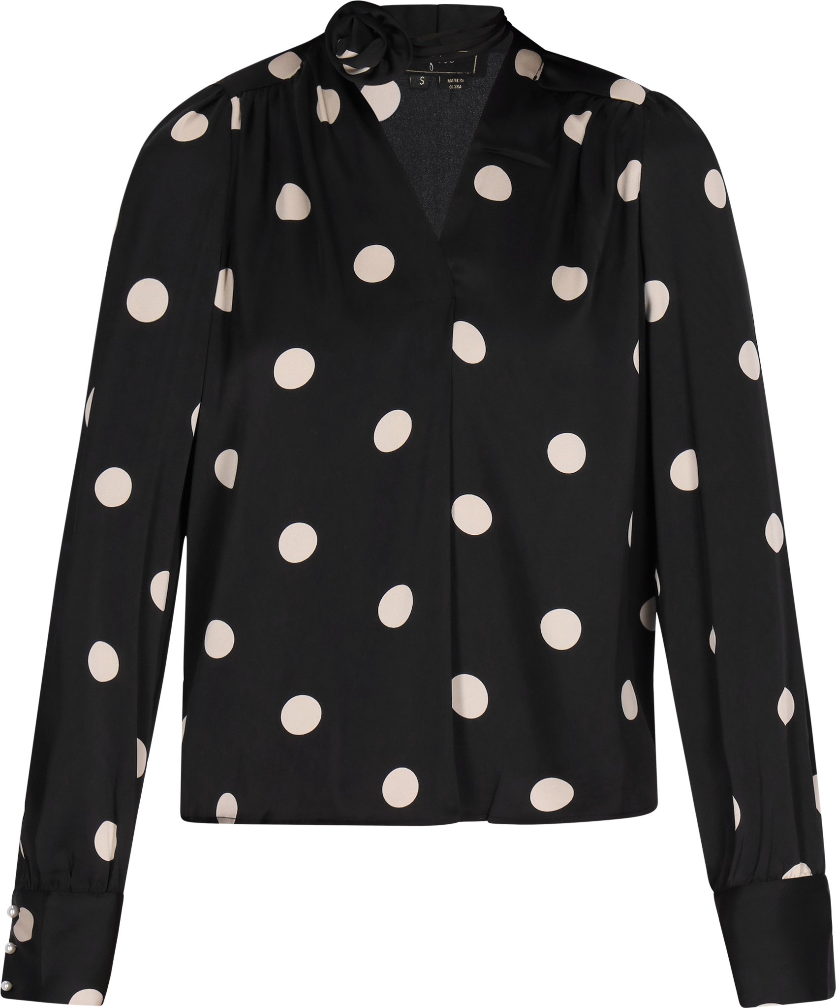 Faina Bluse Frauen schwarz-weiß