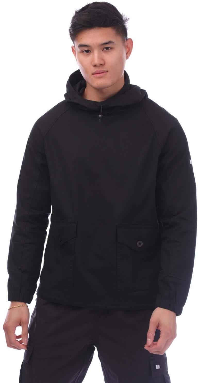 Weekend Offender - "Molai" Hoodie zum Überziehen für Herren (Schwarz)