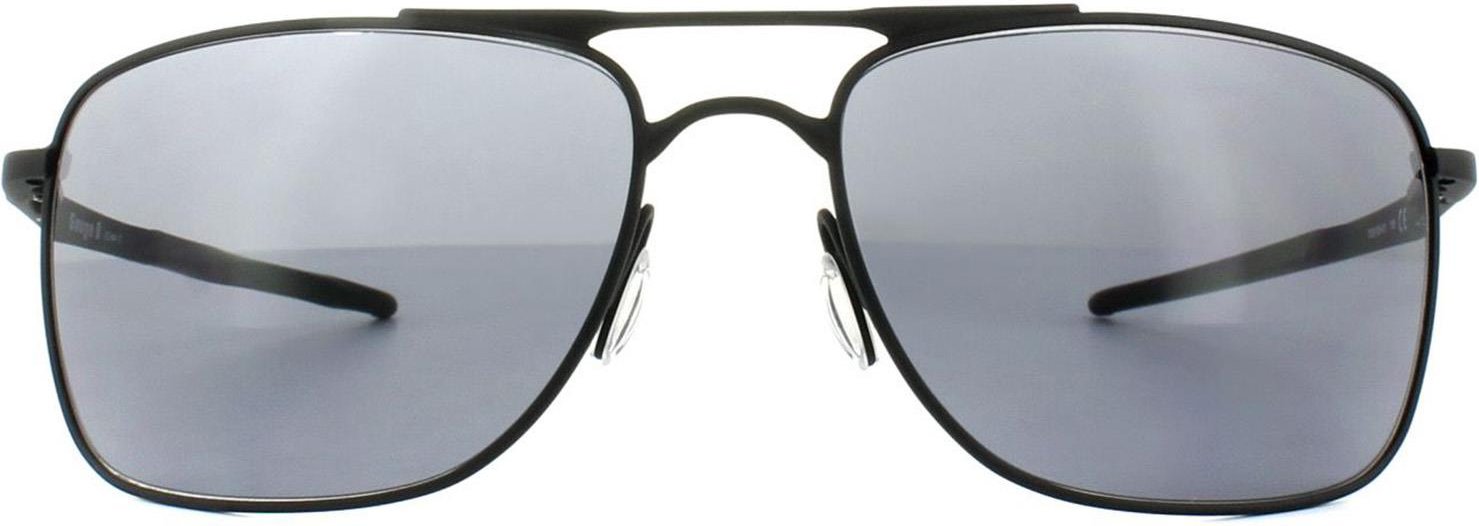 Oakley Sonnenbrille Gauge 8 L OO4124-01 Matt Schwarz Grau