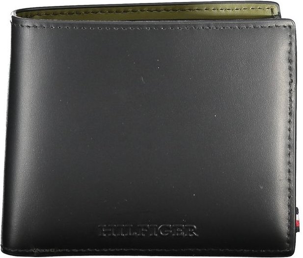 Tommy Hilfiger Schwarze Leder Geldbörse