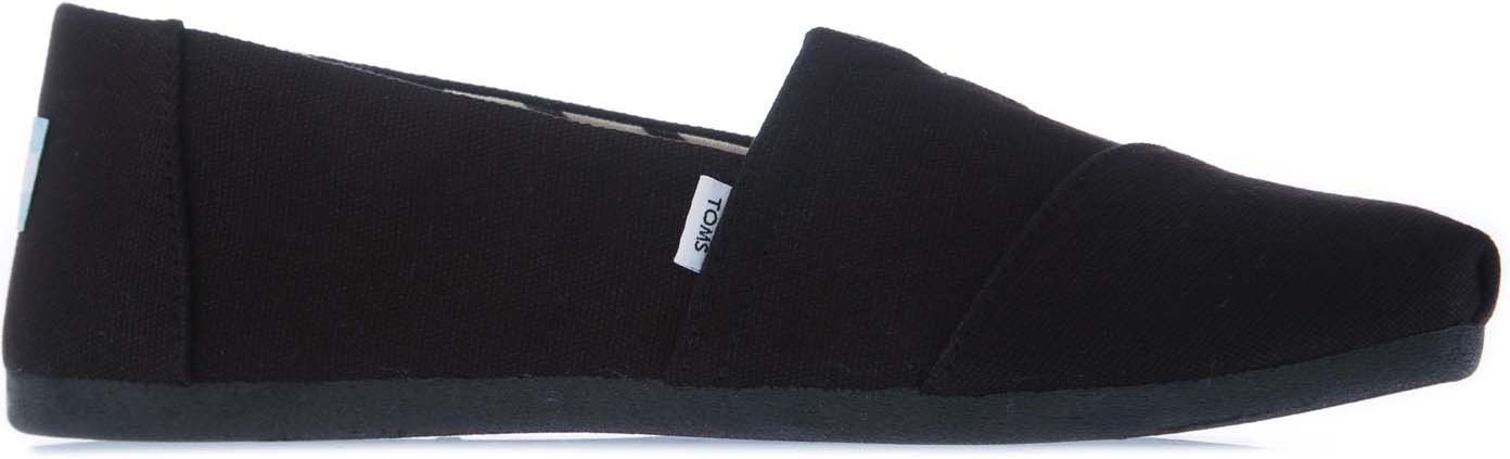 Espadrilles Alpargata toile coton recyclé Toms Pour Femme en Noir