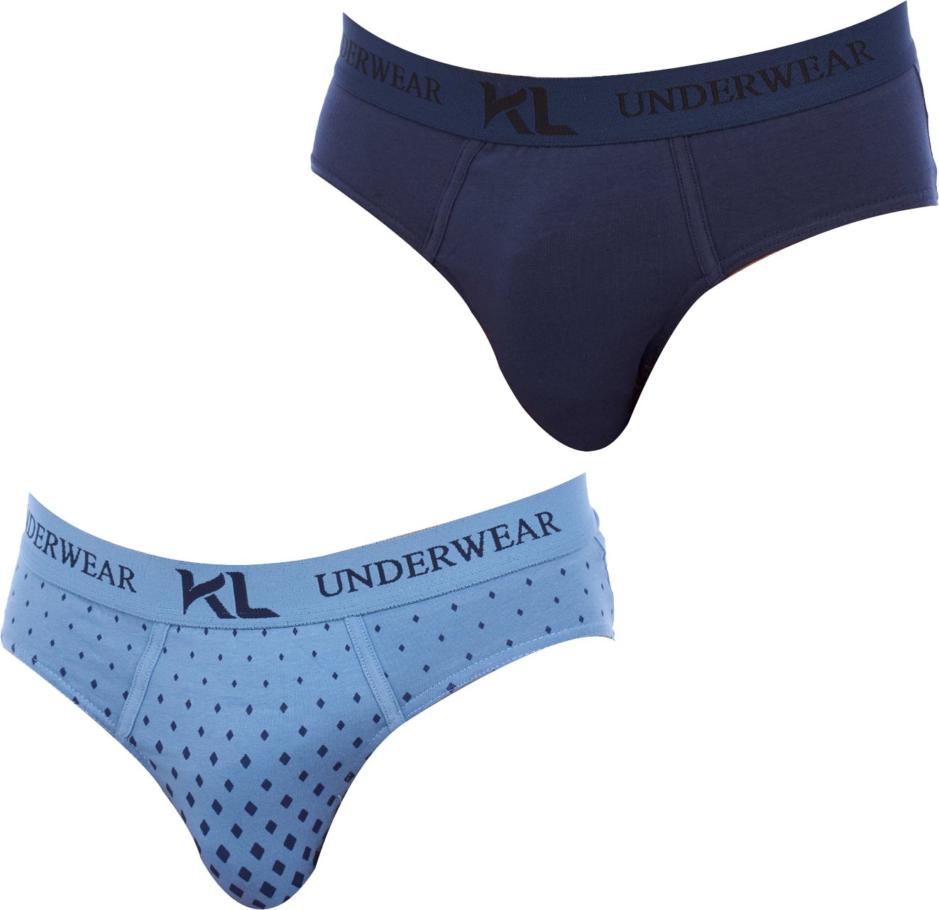 Pack-2 Basic Slips aus atmungsaktivem Stoff KLS2 für Herren