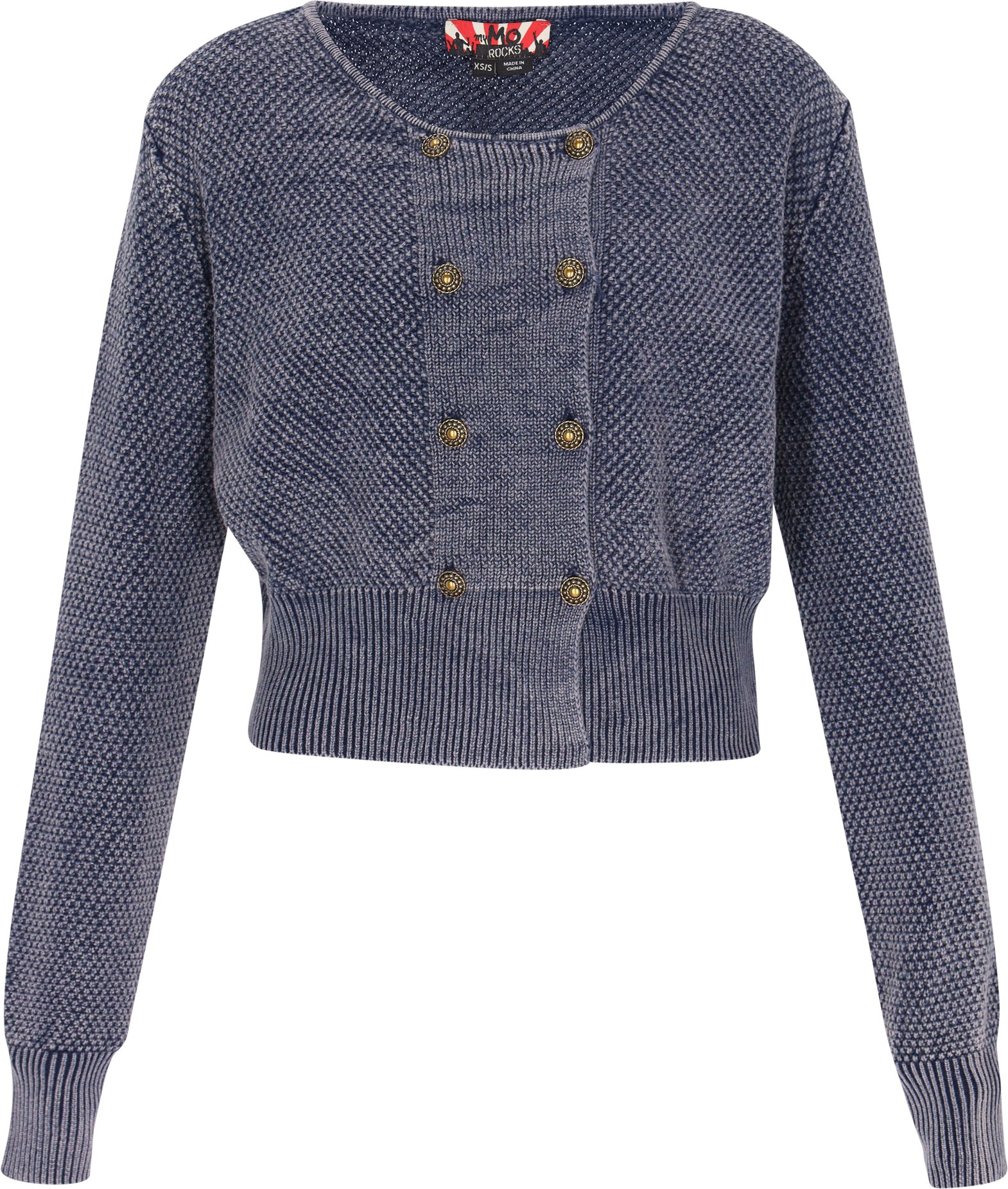 Mymo Strickjacke Frauen Marine