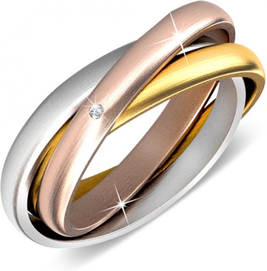 3 Reiche Ring - Silber und Kristall