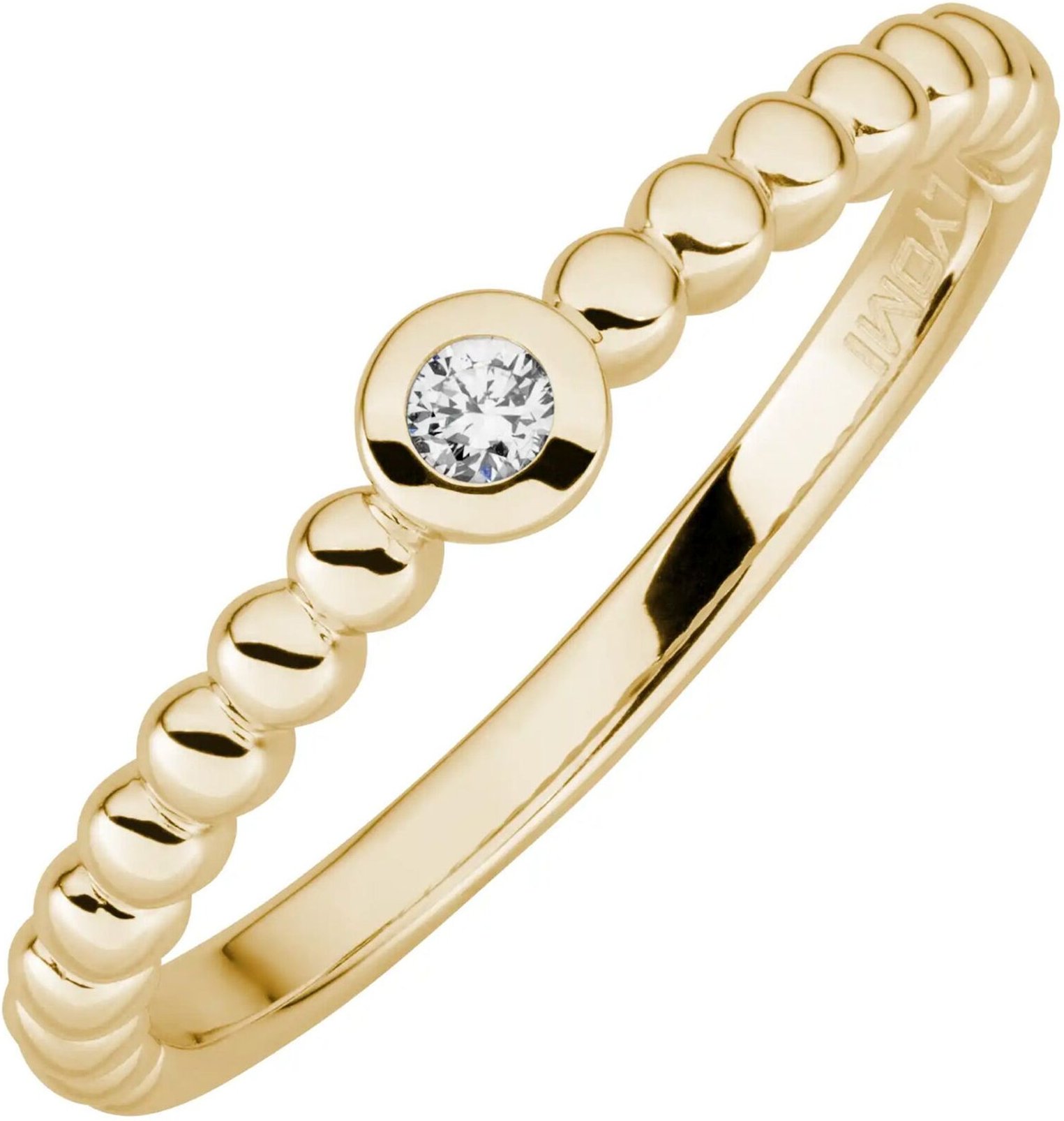 Lyomi Ring 585/-Gelbgold 1 synth. Diam. 0,04ct.
