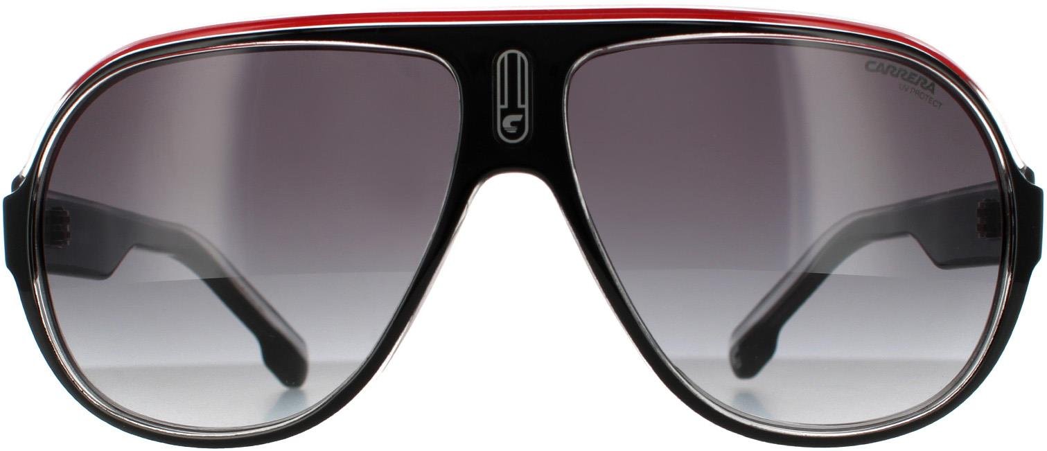 Lunettes de soleil Carrera Speedway / N T4O 9O Black Crystal Blanc rouge Gray foncé