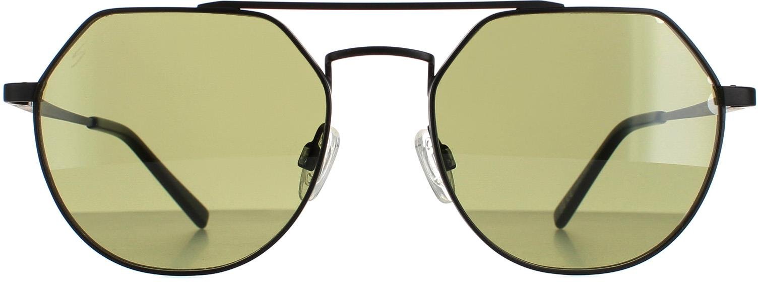 Lunettes de soleil Serengeti Shelby SS533002 Matte Black Spirit Green 555 Nm